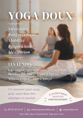 COURS DE YOGA MONTEL DE GELAT