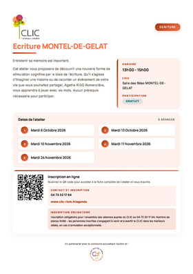 CLIC ATELIER ECRITURE OCT-NOV 2026